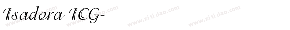 Isadora ICG字体转换